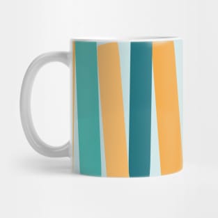 Atomic Age MCM Big Funky Blocks Aqua, Teal, Orange Mug